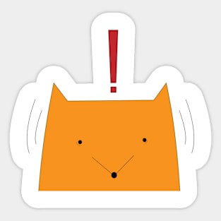 The Worried Fox Sticker